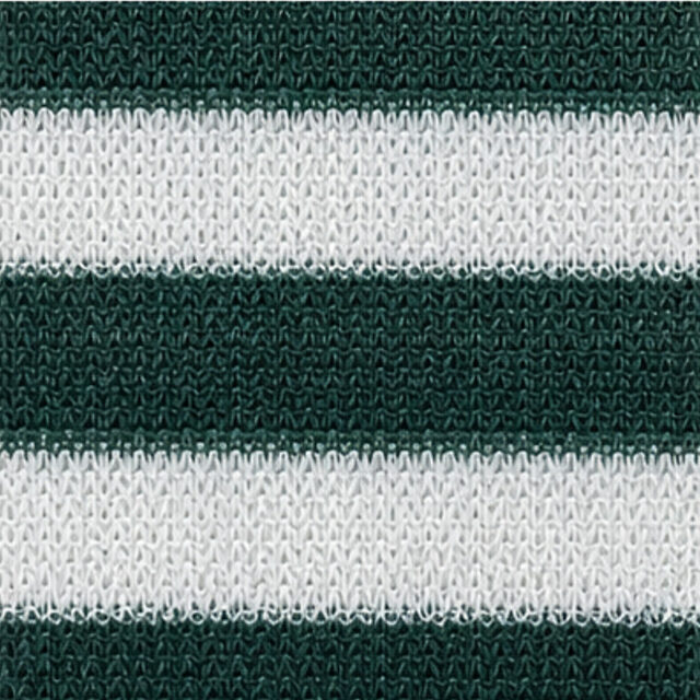 Dark green and white shade cloth