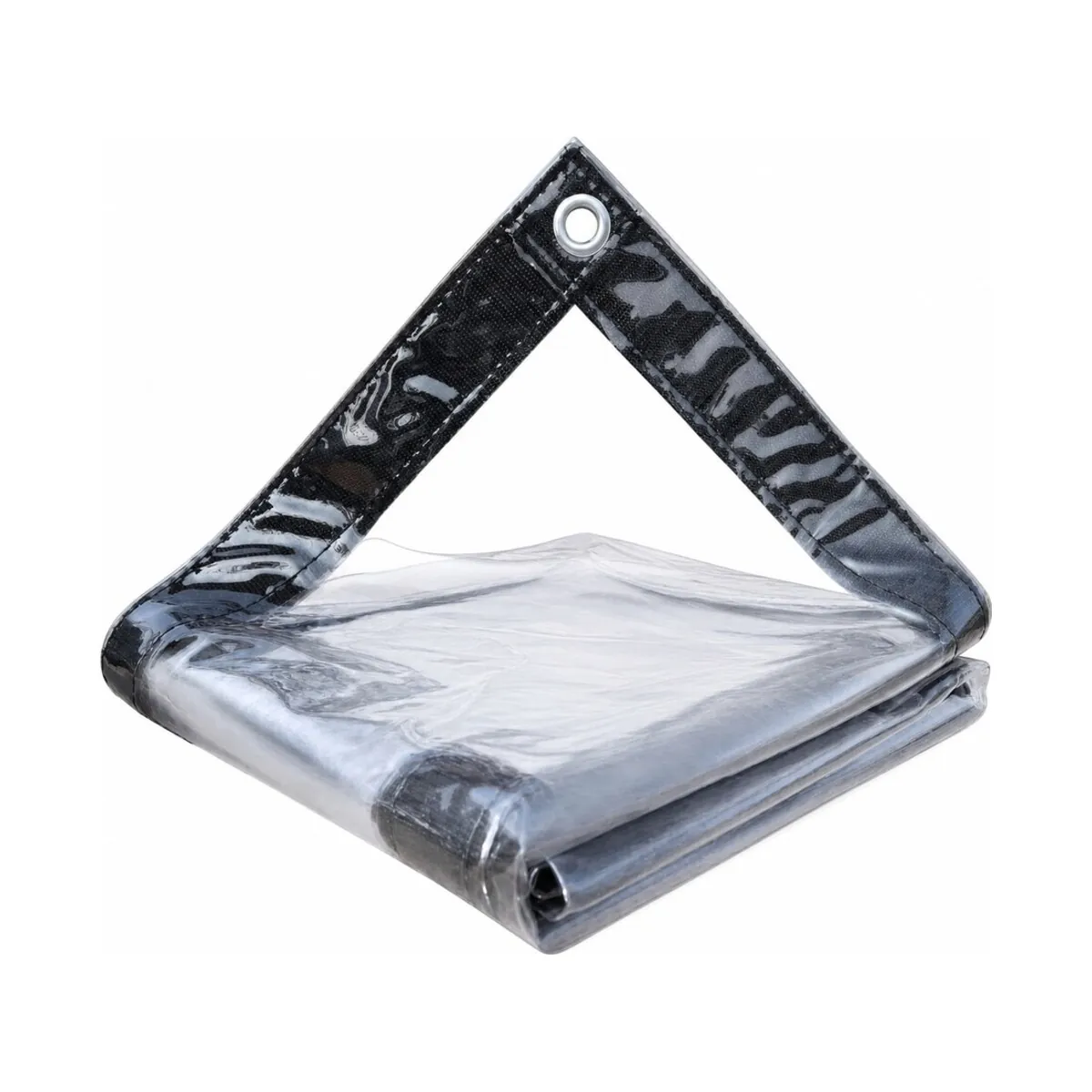 Waterproof PVC tarpaulin, cut to size with grommets